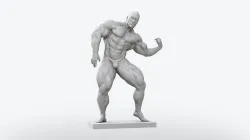 Body Builder Statue 3D print model