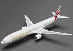 Boeing 777-300ER Emirates Livery 3D model