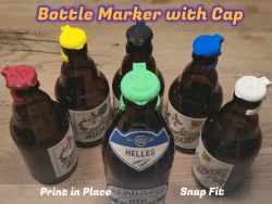 Bottle marker with hinged Cap - Protect your Drink