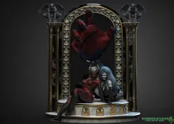 Chaos comics Lady Death and Lady Demon 3D print model