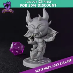 Chibi Forge Imp with Fireball
