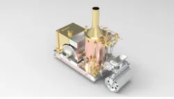 COFFEE POT TANDEM STEAM ROLLER