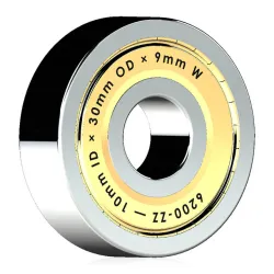 COMPLETE METRIC 6200-ZZ, DOUBLE-SHIELDED BEARING LIBRARY — SolidWorks and Step Models