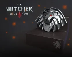 COSPLAY PENDANT MEDALLION WITCHER SCHOOL OF THE MANTICORE 3D print model