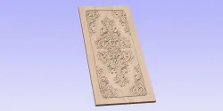 Door Design 002 - CNC Toolpath - Wood Carving