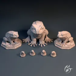 Druidic Frog Statue