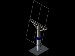 Dual Axis Solar Panel Structure