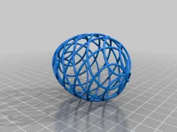 Egg with spirals - double colour