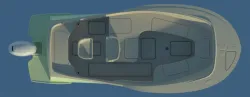 first attempt for 16ft Carolina "Italo", with small 40-60 hp (no driving license required) for the Italian market