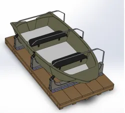 Fishing Boat Lifting Surface Model