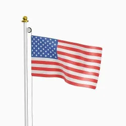 Flag of the USA Low-poly 3D model