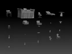 Furniture models 3D print model