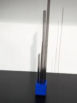 Gridfinity vertical ruler holder for 4 rulers