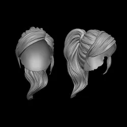 hair 2 3D print model