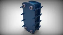 heat exchanger 3D model