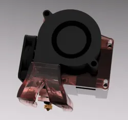 Hemera (and XS) 5015 Parts Cooling Fan Duct