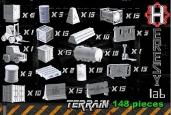 Heresylab - COnstruction Site SciFi Terrain set - 148 models 3D print model