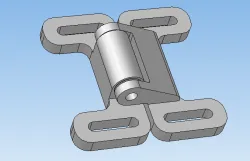 Hinge for industrial equipment