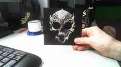 Hueforge Fire Skull