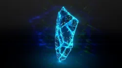 Ice Crystal Rune and Crystals Runes Low-poly 3D model