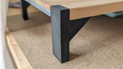Ikea Ivar shelf minimalist legs for converting to table-like shelf