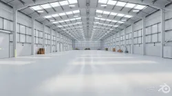 Industrial Warehouse Interior 11b - Textured - UE5 - Blender Low-poly 3D model