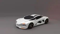 Lada Raven  Low-poly 3D model