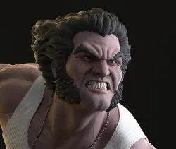 Logan Wolverine - Statue 3D print model