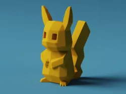 Low-Poly Pikachu - Remastered