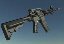 M4 airsoft gun rifle fully 3D printed Vigor