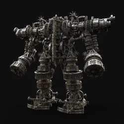 MECH GIANT ROBOT SIEGE ENGINE MACHINE WAR AAA MEDIEVAL MECHA Low-poly 3D model