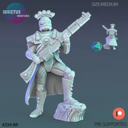 Mechanoid Officer Rifle / Alien Soldier / Space Assasin / Cyberpunk Warrior / Cosmic Invasion / Trooper Attack / Sci-Fi Encounter