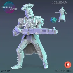 Mechanoid Officer Shooting / Alien Soldier / Space Assasin / Cyberpunk Warrior / Cosmic Invasion / Trooper Attack / Sci-Fi Encounter