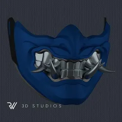 MK11 Sub-Zero Mask V11 - STL File 3D print model