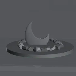 Moon 3d art
