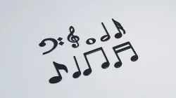 Music Notes Low-poly 3D model