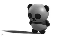 Panda bear 3D print model