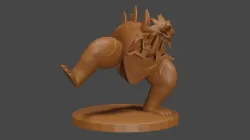 Pokemon inspired, Dracozolt, Tabletop DnD miniature
