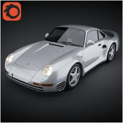Porsche 959 Corona  3D model