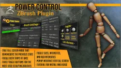 Power Control ZBrush Plugin 3D model