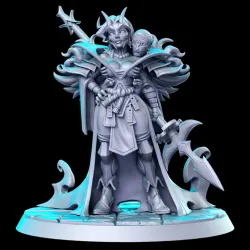 PRE-SUPPORTED Oni Sorceress- 32mm - DnD