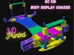 RC Car 1 10 Body Shell Display Chassis Rack 3D print model