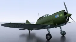 Re2000 Falco I - Catapult version Low-poly 3D model