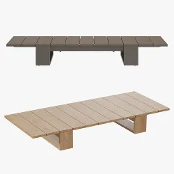 RH BAHIA COFFEE TABLE 3D model
