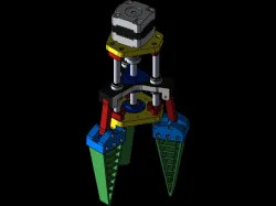 Robot gripper mechanism using linear screw