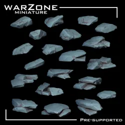 Rocks Basing Bits (20) - Wargame base add on