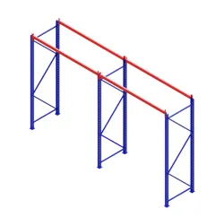 Simple pallet storage rack 3d CAD