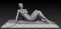 Slave Princess Leia 3D print model