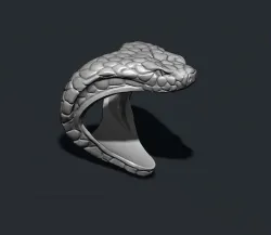 Snake ring 3D print model