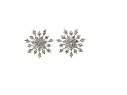 Snow Flake earrings 3D print model